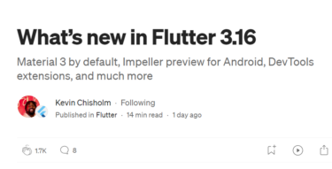 What’s new in Flutter 3.16 [日本語訳]