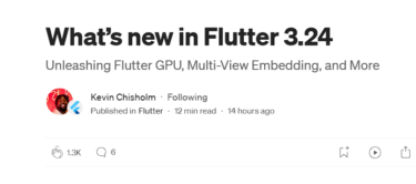 What’s new in Flutter 3.24【日本語訳】