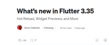 What’s new in Flutter 3.35【日本語訳】