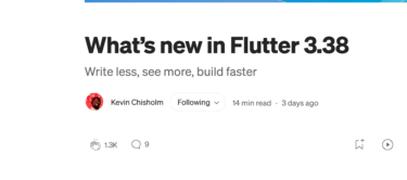 What’s new in Flutter 3.38【日本語訳】