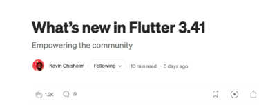 What’s new in Flutter 3.41【日本語訳】
