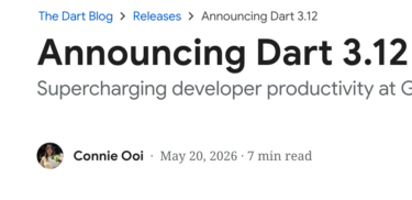 Announcing Dart 3.12【日本語訳】