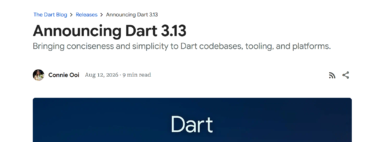 Announcing Dart 3.13【日本語訳】